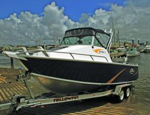 Despite its substantial bulk, launching and retrieving the Yellowfin 6700C proved simple.